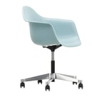 Eames Plastic Armchair PACC - 23 Ice Grey - Castors Hard