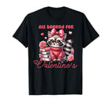 All Booked For Valentine’s Cute Raccoon Book Lover Librarian T-Shirt