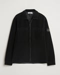 Stone Island Garment Dyed Corduroy Overshirt Black