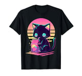 Cat Strawberry Milk Anime 90s Japanese Cat Japan T-Shirt