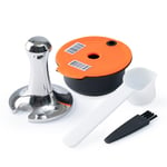 180ML Reusable Coffee Capsule Pod Tamper Kit For Tassimo Bosch Vivy MyWay Maker