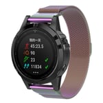 Garmin Fenix 5 milanese ruostumaton teräs magneettinen vaihto ranneke kellolle - Monivärinen