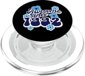 Awesome Since 1992 33rd Birthday Hippie Retro Born In 1992 PopSockets PopGrip pour MagSafe