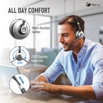 Earbay Bluetooth Headset, Wireless Headset with Mic Noise Canceling, Stereo PC