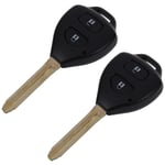 2X 2 Bouton Coque Cle plip Telecommande pour Prado Tarago