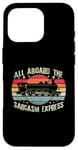 iPhone 16 Pro Retro Wagon Train Lover Model Train Railroad Conductor Funny Case