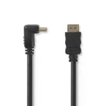 High Speed 90° vinklet HDMI kabel 4K med Ethernet - 1.5 m