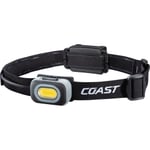 Coast RL10 hodelykt med hvitt og rødt lys 560 lumen