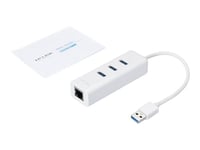 Tp-link Ue330 Usb Network Adapter With Usb Hub Usb 3.2 Gen 1 (3.1 Gen 1) Type-a