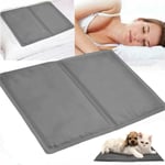 2 X  GEL PAD MAGIC COOL COOLING PILLOW COOLING MAT LAPTOP  YOGA PET BED SOFA