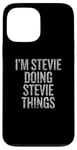 Coque pour iPhone 13 Pro Max Je suis Stevie Doing Stevie Things Funny Vintage