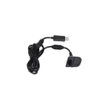 2 En 1 Usb Câble De Recharge En Jouant Pour Manette Microsoft Xbox 360 Noir