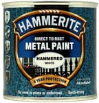 Direct To Rust Metal Paint - Hammered White - 250ml 5084836 HAMMERITE