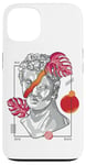 Coque pour iPhone 13 Vaporwave Buste romain Surréaliste Statue rétro Futurisme Esthétique