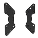 PureMounts ADAPT-C Plaque Adaptateur VESA universel pour l'Élargissement des Distances VESA, agrandit de VESA 200x200 jusqu'à 400x400, en 2 pièces, max. 30kg, noir