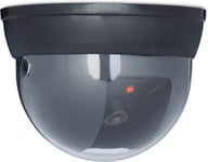 Fausse Caméra Surveillance 360 Degré Lampe LED Caméra Factice, Noir