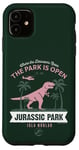 iPhone 11 Jurassic Park T-Rex Where The Dinosaurs Roam Touristy Retro Case