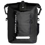 Sac à dos étanche Roll Top 25L - "Hybrid 25" (Noir) | Dry Bag Sac à dos Avec Compartiment Ordinateur Portable 15 Pouces, Poches Extérieures Et Intérieures, Système de Transport Rembourré