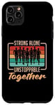 iPhone 11 Pro Max Strong Alone Unstoppable Retro Race Cross Country Running Case