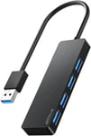 Hub Usb, 4 Porta Adattatore Multipresa Usb 3.0,5Gbps Sdoppiatore Usb Per Desktop, Laptop, Xbox, Flash Drive, Hdd, Console, Stampante, Pc, Tastiera, Hp, Dell[PCZ230892]