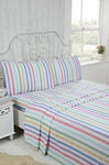 Rapport Home 100% Brushed Cotton Single Bedding Sheet Set