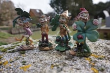 97175   4  FIGURINE  TROLL  TREFLE  LUTIN PIXIE  ELFE FARFADET KORRIGAN LOTO FEE