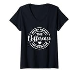 Womens Never Forget the Difference You Have Made V-Neck T-Shirt