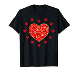 Red Heart Is The Symbol Of Love For Valentines Day Mothers T-Shirt