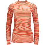 Aclima Womens WarmWool Crew Neck Shirt (Grå (SIGNATURE MOTION) Medium)