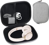 Étui Housse Casque Bluetooth sans Fil,pour B-O-S-E S-O-N-Y A-K-G y-50 J-B-L J-V-C,Pochette Casque Audio pour Écouteurs Sac de Voyage à Coque Rigide avec Rangement de Câble,Gris