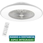 11056GR Ventilateur de plafond sans pale vega / 56cm / Avec éclairage led et télécommande / Haut-parleur - Noaton