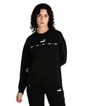 PUMA Power Tape Crew FL Sudation Femme, Noir, M