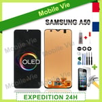 VITRE TACTILE + ECRAN OLED POUR SAMSUNG GALAXY A50 (SM-A505F) + FILM + COLLE