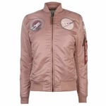 Womens Alpha Industries Nasa Ma1 Bomber Jacket Midweight Zip