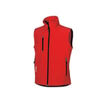 U-Power CLIMB, Veste unisexe, Gilet en coton léger, Sans manches, Fermeture éclair complète, Multi-poches, Col montant, Tenue décontractée élégante, Manteau facile à porter (RED MAGMA M)