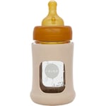 Hevea Baby Glas nappflaska Wide Neck 150ml Sand - 1 Stk