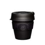 KeepCup Original, Lightweight Reusable Coffee Cup with Splashproof Sipper Lid - 8oz/227ml - Black