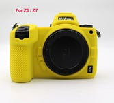 Étui en caoutchouc et silicone ultra léger pour appareil photo,coque de protection pour Nikon Z9,Z5,Z6,Z7,Z50,Z6II,Z7II - Type For Z6 Z7 Yellow