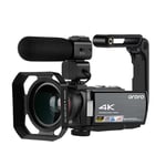 Caméscope numérique HD 4K 3 pouces IPS écran tactile Vlog DV caméra IR Vision nocturne 2.4G WIFI 16X Zoom numérique avec microphone