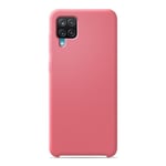 Coque silicone unie Soft Touch Rose compatible Samsung Galaxy A12 5G - Neuf