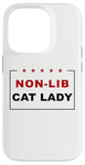 Coque pour iPhone 14 Pro Non-Lib Cat Lady – Funny Anti-Woke USA