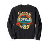 Born In The Summer of '69 Vintage Sunset Beach Born In 1969 Sweatshirt