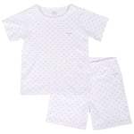 Livly Saturday Prickigt T-shirt Och Shorts-set Vit | Vit | 116/122 cm