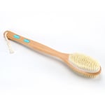 Brosse Dos Douche Long Manche, Brosse de bain pour dames, Utilisation Humide et Sèche Brosse Dos Brosse Exfoliante Corps, 44 cm Longueur