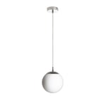 Luna Taklampa Ø20cm Opalglas/Krom