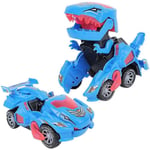 2 i 1 Transforming Dinosaur Led Car med ljus och musik, T Rex