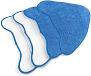 AIRGINE Vax Steam Mop Cleaning Pads 4 Pack Replacement Microfibre Triangle Cleaner Pads for VAX Bare Floor