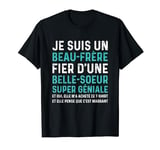 Le Fier Beau Frère d'une Belle Soeur Message Rigolo Noël T-Shirt