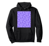 Climbing Vine Leaves In Purple On Lilac Pullover Hoodie