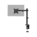 Goobay Monitor Arm Single Flex - 17-32 inch Screen - Desk Mount VESA 75 and 100mm - Rotate, Swivel and Tilt - Height Adjustable Bracket - Maximum Load 8kg - Black 58528